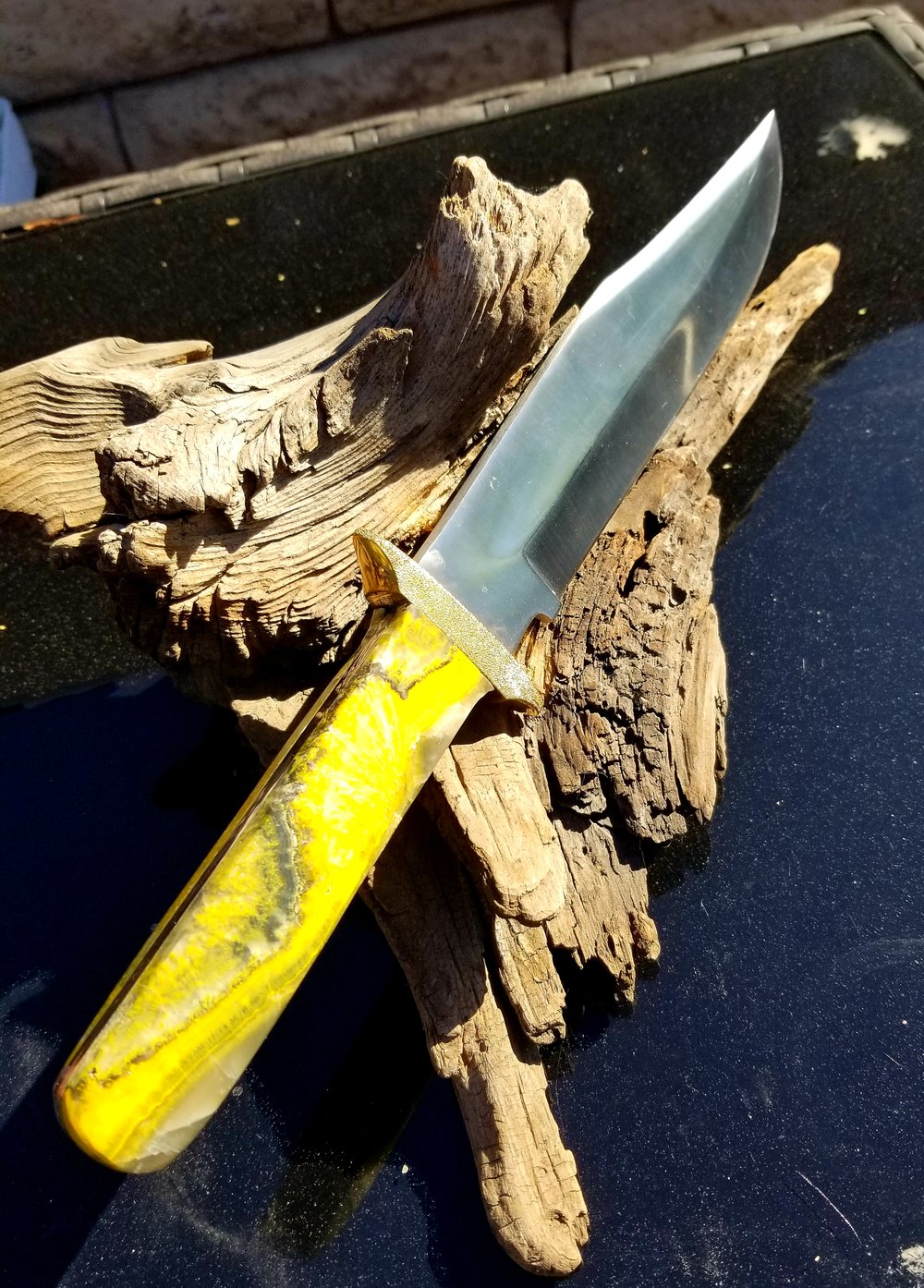 Large Bumblebee Jasper Knife