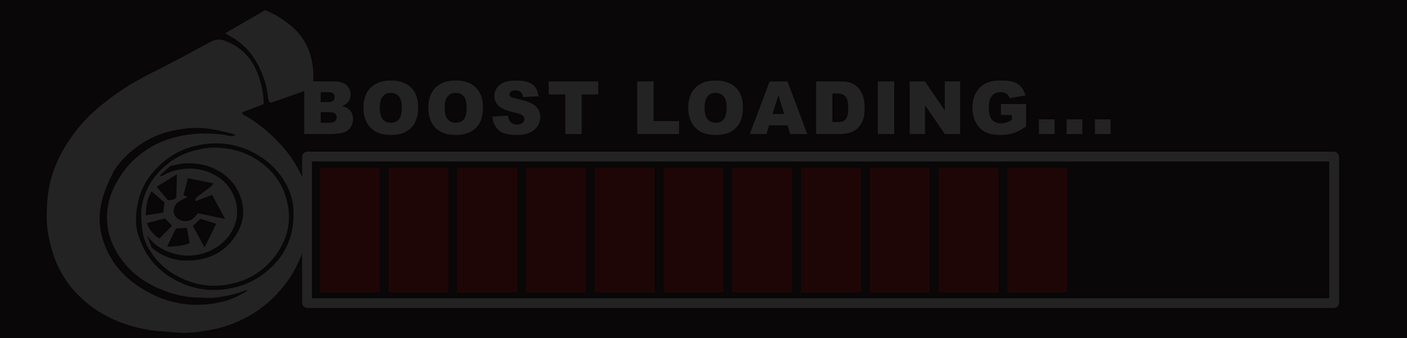 BOOST LOADING - LED Panel - Electric Window Car Sticker | MTA Performance