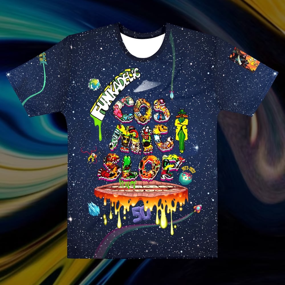 Image of GALAXY EDITION - Cosmic Slop 50th Anniversary Vintage Art Re-Mix T-shirt