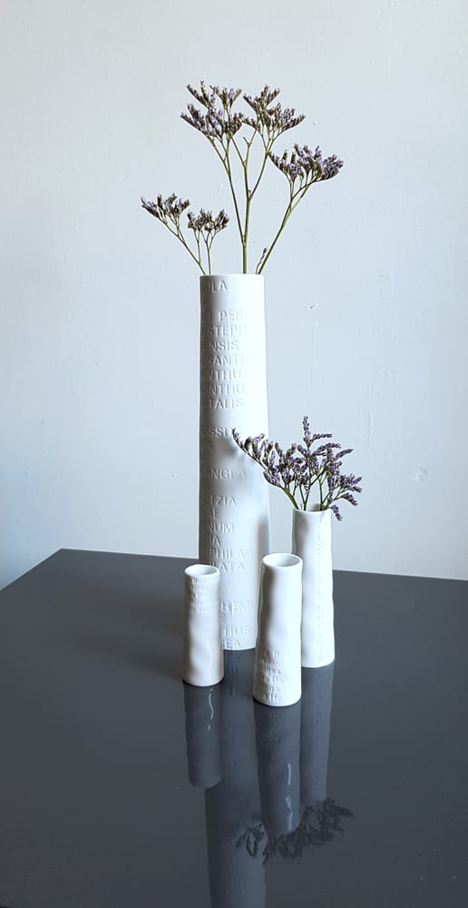 Porcelain Poetry Vase Large Porcelain Poetry Vase Large