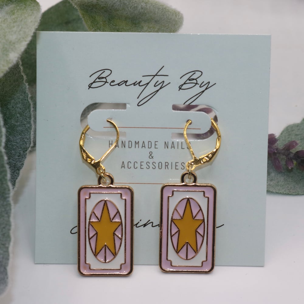 Image of Pink Clow Cardcaptor Earrings