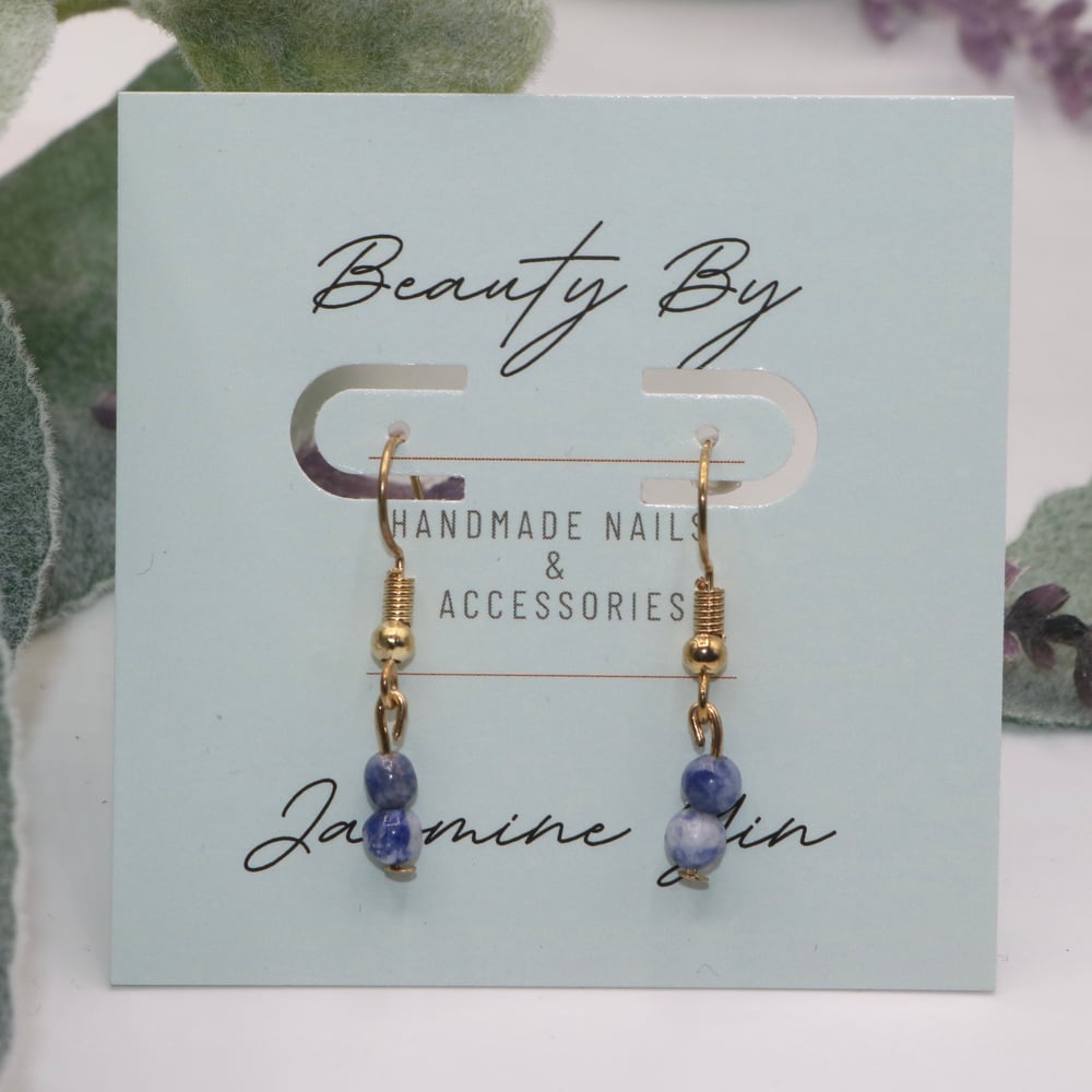 Image of Mini Sodalite Drop Earrings