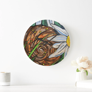 Image of Snail Shell Acrylic Clock