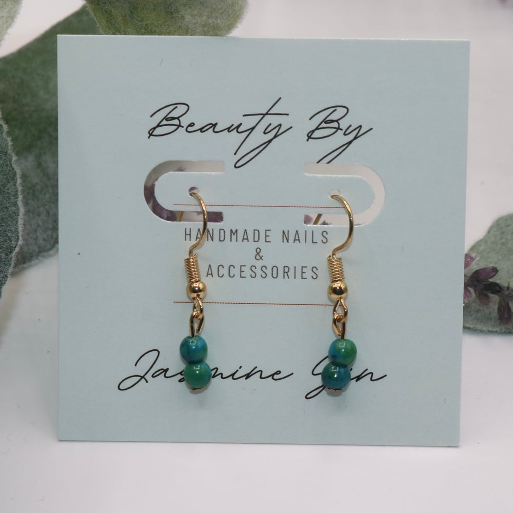 Image of Mini Aventurine Drop Earrings