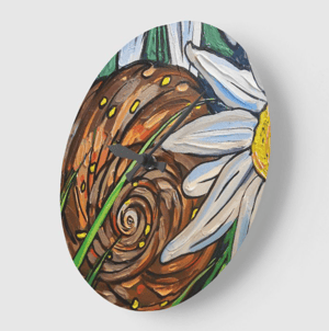 Image of Snail Shell Acrylic Clock