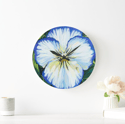 Pansy Acrylic Clock