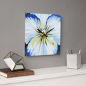 Pansy Acrylic Clock