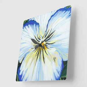 Image of Pansy Acrylic Clock