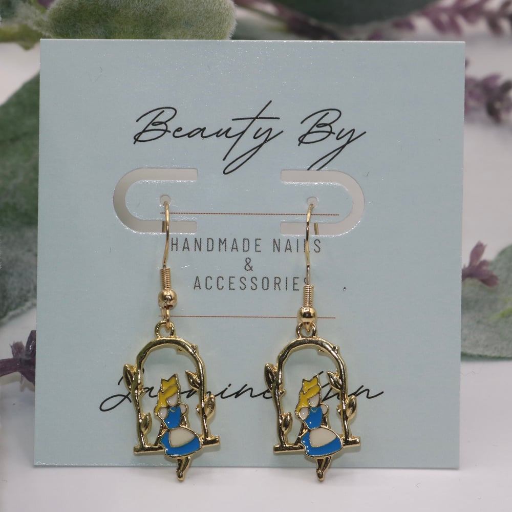 Image of Alice in Wonderland Drop Earrings