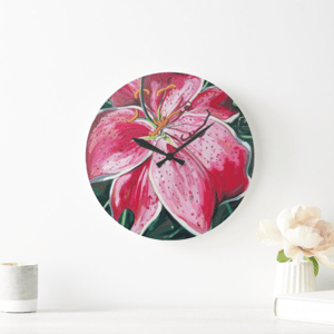 Image of Lily Acrylic Clock
