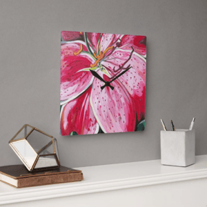 Image of Lily Acrylic Clock