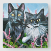 Cat Eyes Acrylic Clock