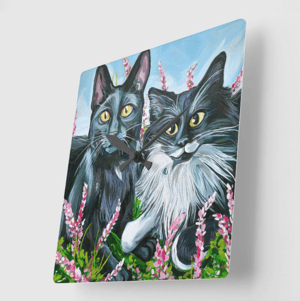 Image of Cat Eyes Acrylic Clock