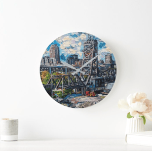 Image of The Cleveland Flats Acrylic Clock