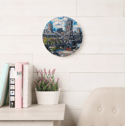 The Cleveland Flats Acrylic Clock