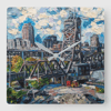 The Cleveland Flats Acrylic Clock