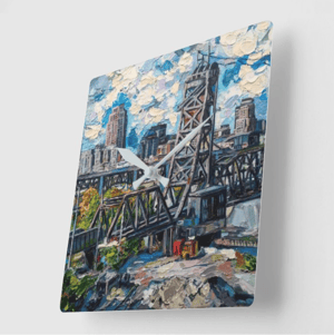 Image of The Cleveland Flats Acrylic Clock