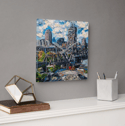The Cleveland Flats Acrylic Clock
