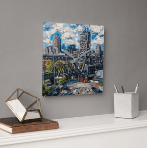 Image of The Cleveland Flats Acrylic Clock