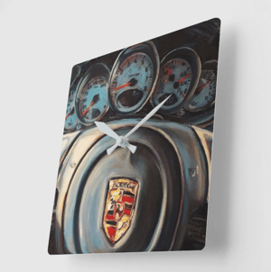Image of Spalding's Porsche Interior Acrylic Clock