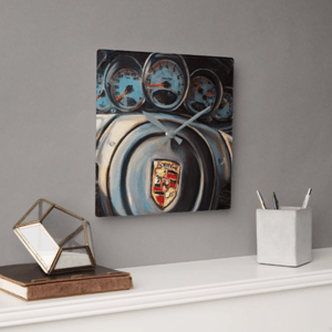 Image of Spalding's Porsche Interior Acrylic Clock