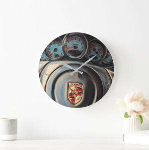 Image of Spalding's Porsche Interior Acrylic Clock