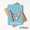 Airmax 1 love is in the air A5 card 