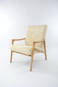 Image 4 of Fauteuils Pen velours côtelé ivoire