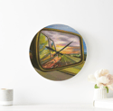 Don't Look Back Acrylic Clock