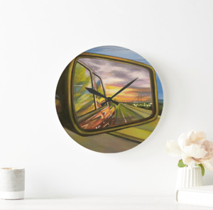Image of Don't Look Back Acrylic Clock