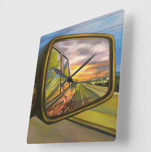Image of Don't Look Back Acrylic Clock