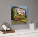 Don't Look Back Acrylic Clock