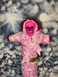 Image 1 of Pink Santa Muerte Spirit Doll by Ugly Shyla 