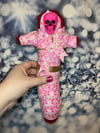 Pink Santa Muerte Spirit Doll by Ugly Shyla 