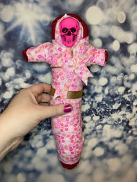 Image 3 of Pink Santa Muerte Spirit Doll by Ugly Shyla 