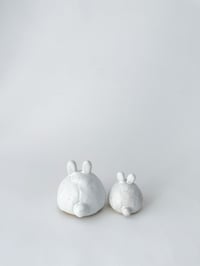Image 5 of Lunar New Year Bunny Daruma Wishing doll - Matte Speckled White *ON SALE*