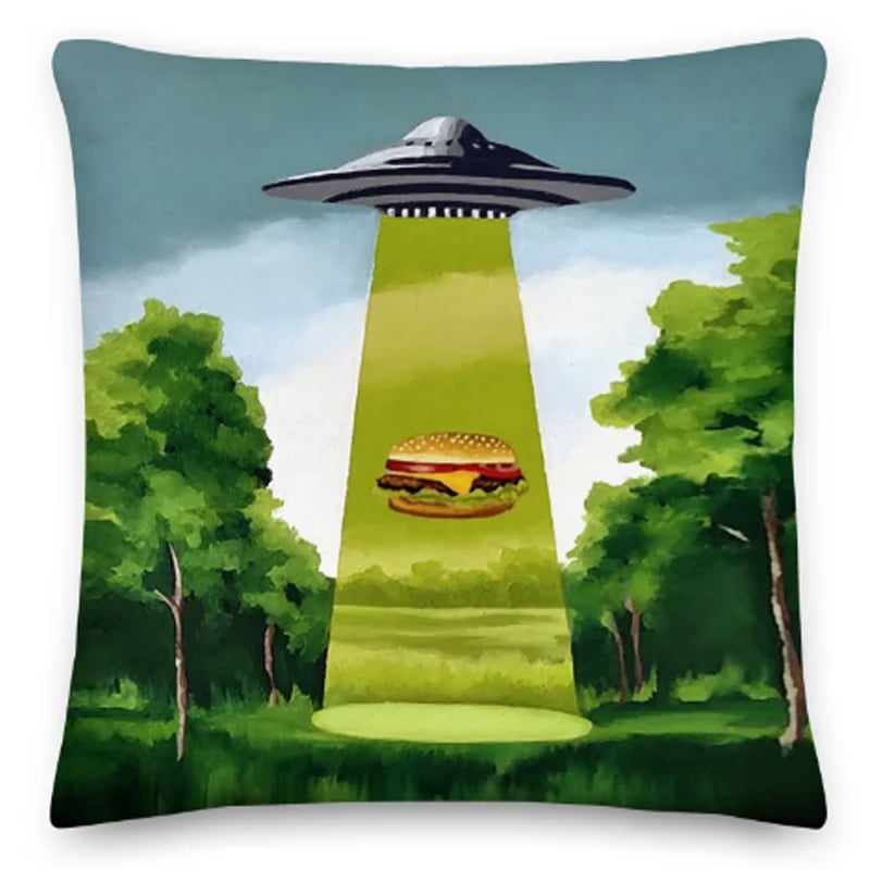 Hamburger Abduction - Premium Pillow