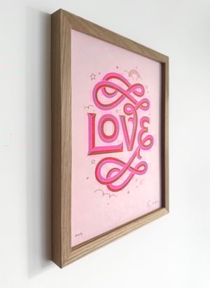 Image of Love Risograph