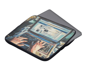 Image of Laptop View Neoprene Laptop Sleeve