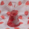 Fenton Hand Painted Cranberry Glass Bell