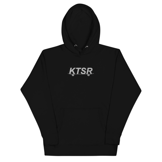 Image of Embroidered Logo Hoodie - Black