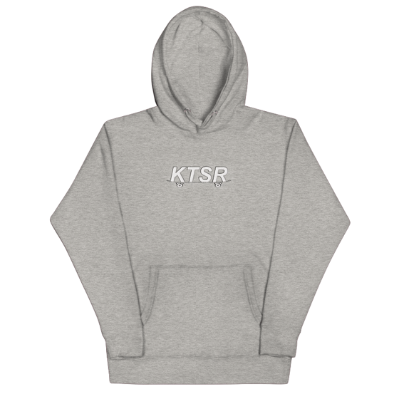 Image of Embroidered Logo Hoodie - Heather Grey