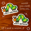 Worm Partner Sticker