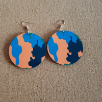 Image 2 of Camo Print Earrings
