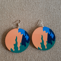 Image 3 of Camo Print Earrings