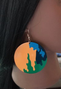 Image 4 of Camo Print Earrings