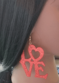 Image 3 of LOVE Earrings