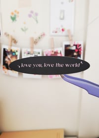 Image 3 of love you, love the world sticker sheet