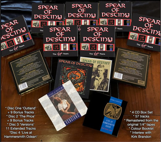 SPEAR OF DESTINY 'The Virgin Years' 4 CD Deluxe Box Set 