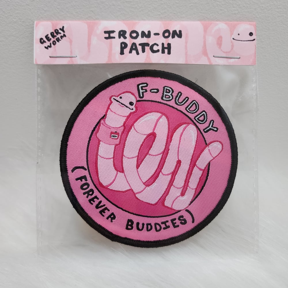 Image of F buddies iron-on patch